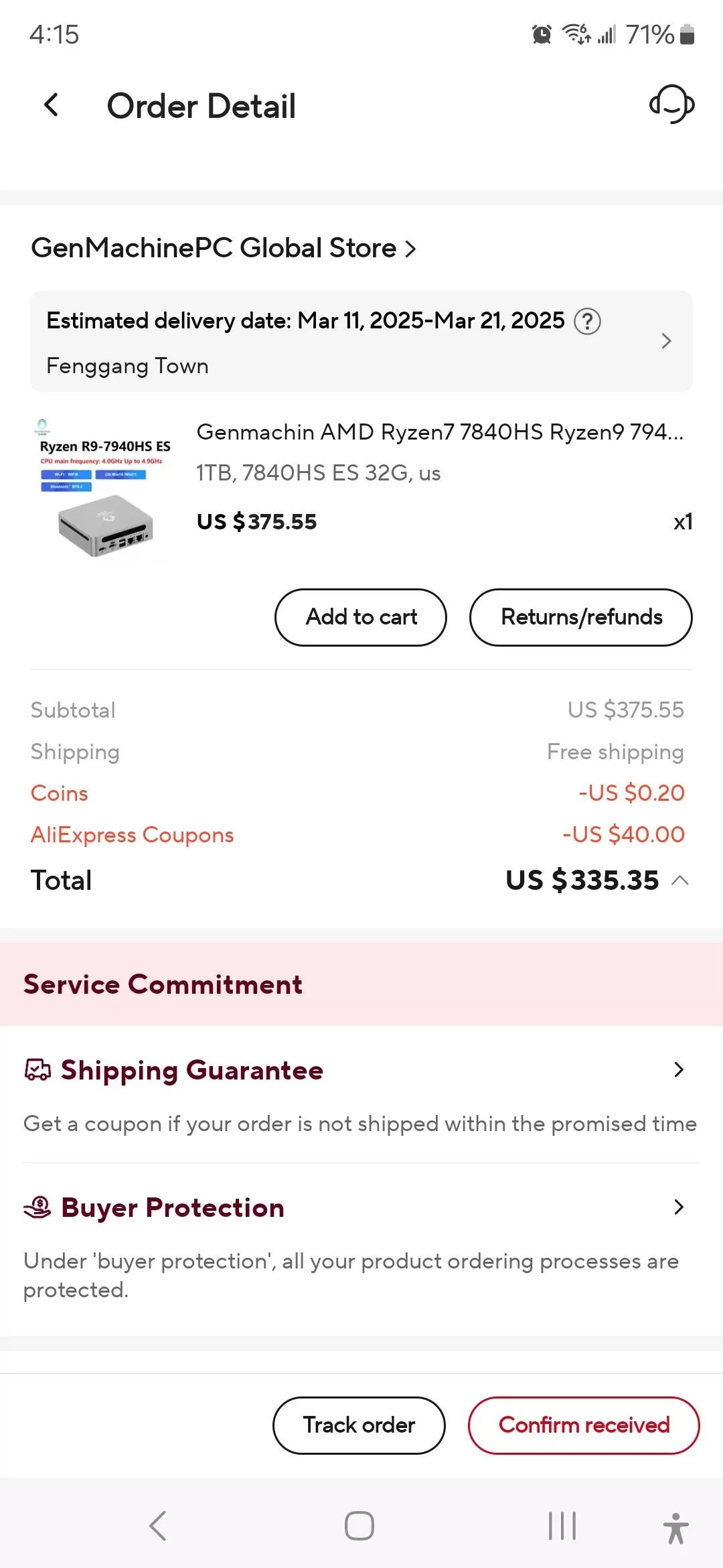 [AliExpress] [AliExpress] Genmachin 7840HS MINI PC 32GB RAM 1TB NVME $330USD ~$500CAD