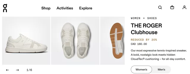 [Costco] WOMEN’S ON RUNNING THE ROGER CH SHOE $99.97 COSTCO WAREHOUSE CLEARANCE