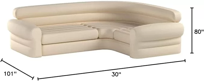 [Amazon.ca] [Prime Day] INTEX Inflatable Corner Sofa: L-Shaped – Indoor Use – 2-in-1 Valve – 880lb Weight Capacity – 116.99$